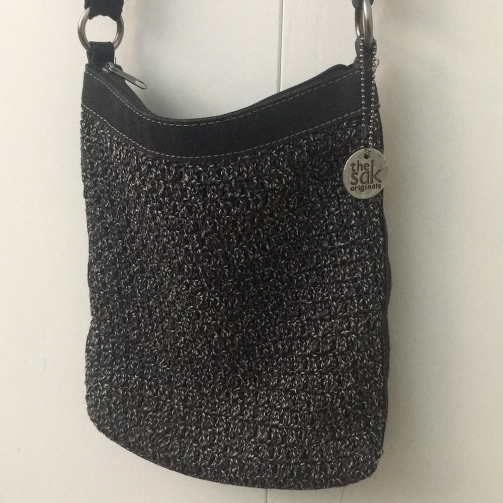 The Sak crochet boho sling bag